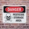 Signmission Pesticide Storage Area Danger Sign, Plastic, 10in W x 7in L, 2PK OS-2PACK-DS-P-710-L-1522 - alternate 7